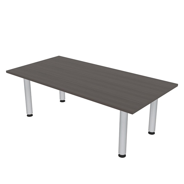 35.5 in W, 71.5 in L, 29 in H, Engineered Wood Top, Brown